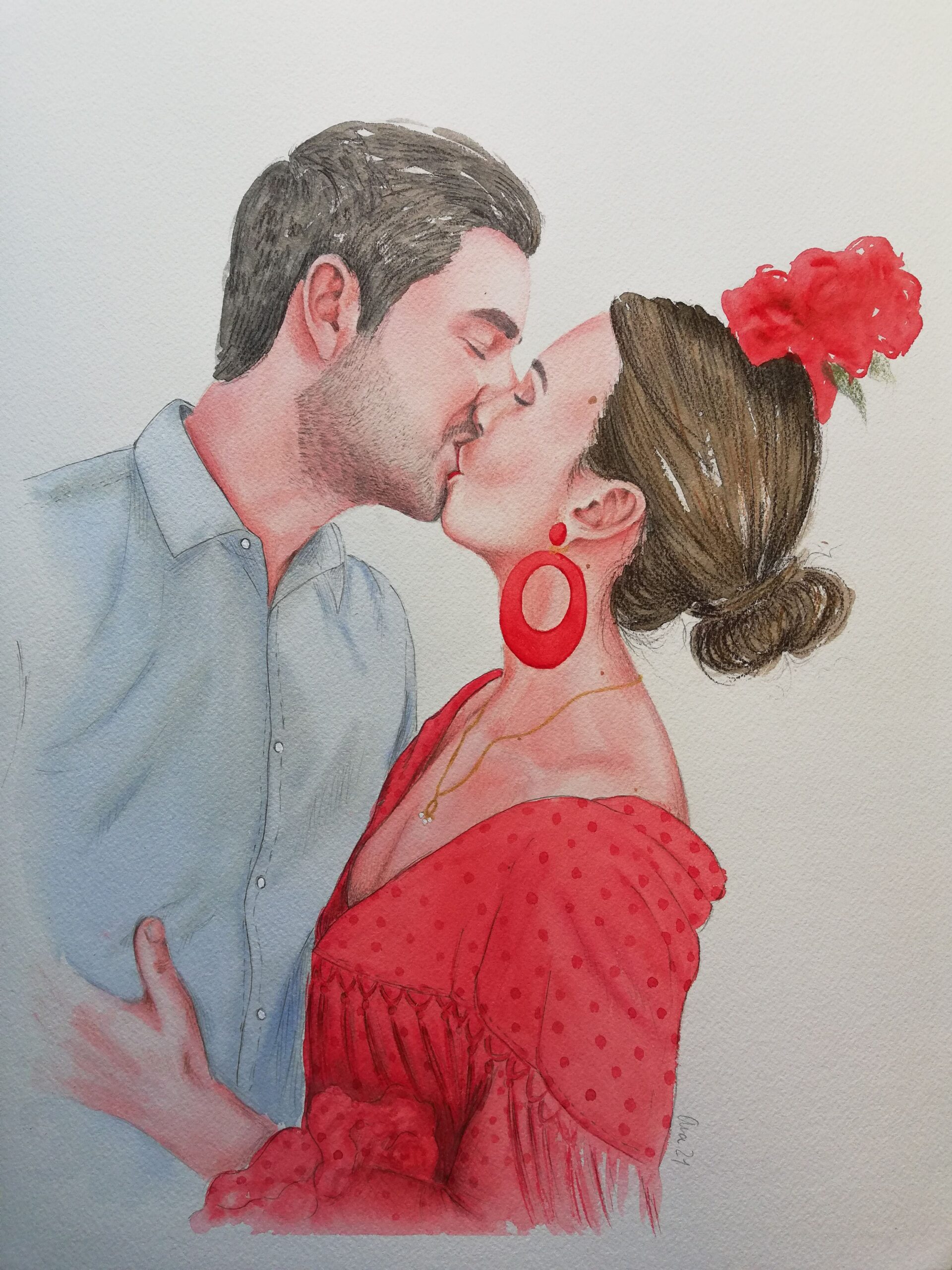 Marta y Javier - Ilustracion